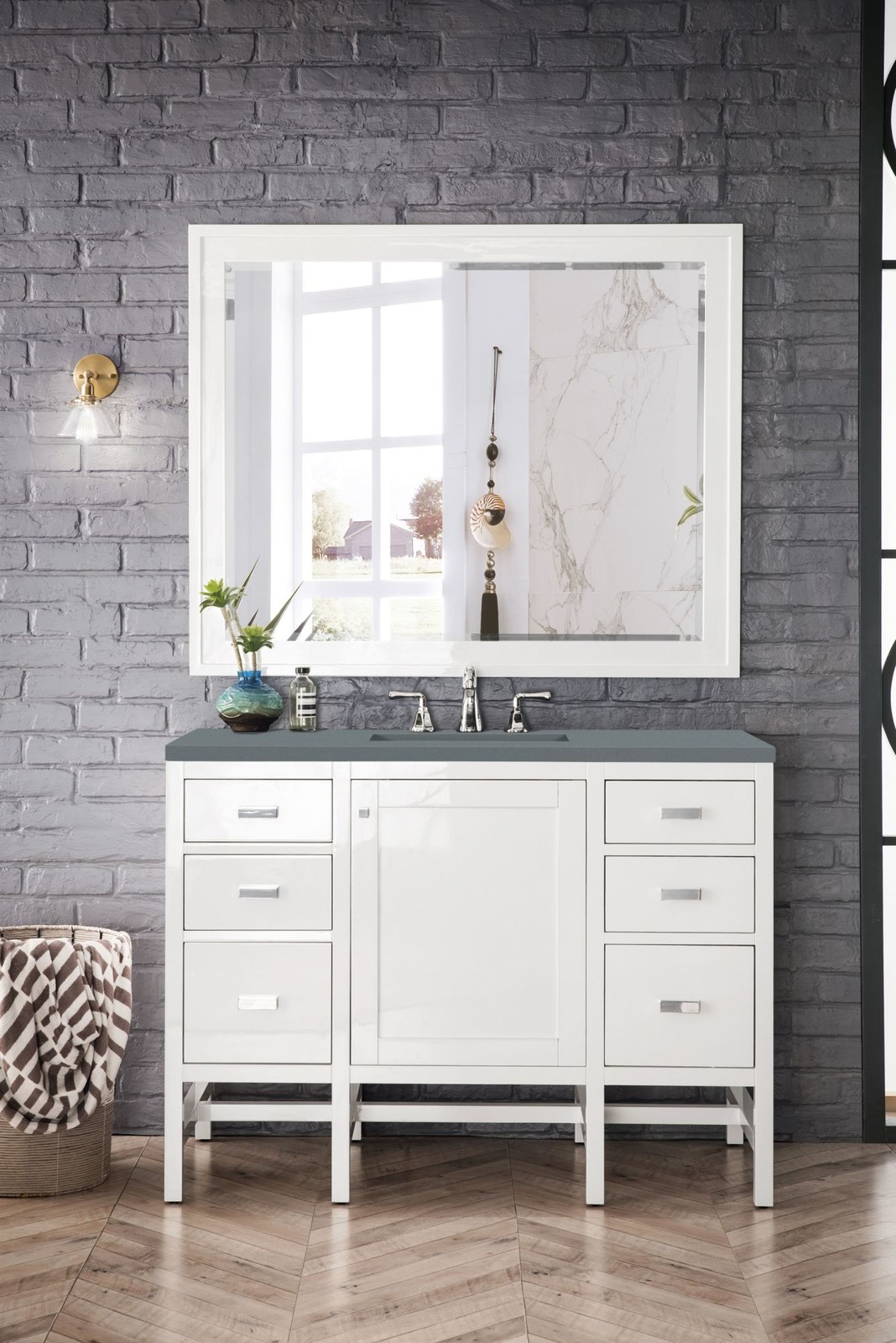 James Martin Vanities E444-V48-3CBL Addison 48″ – Mid Century Acacia