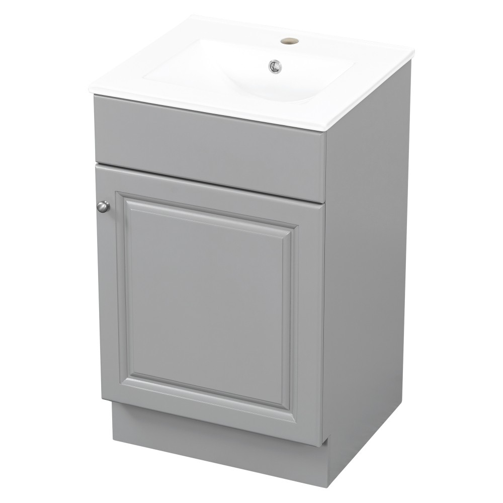 20″ Bathroom Vanity with Sink Vanity Cabinetwith Door Shelf and Adjustable Shelf
