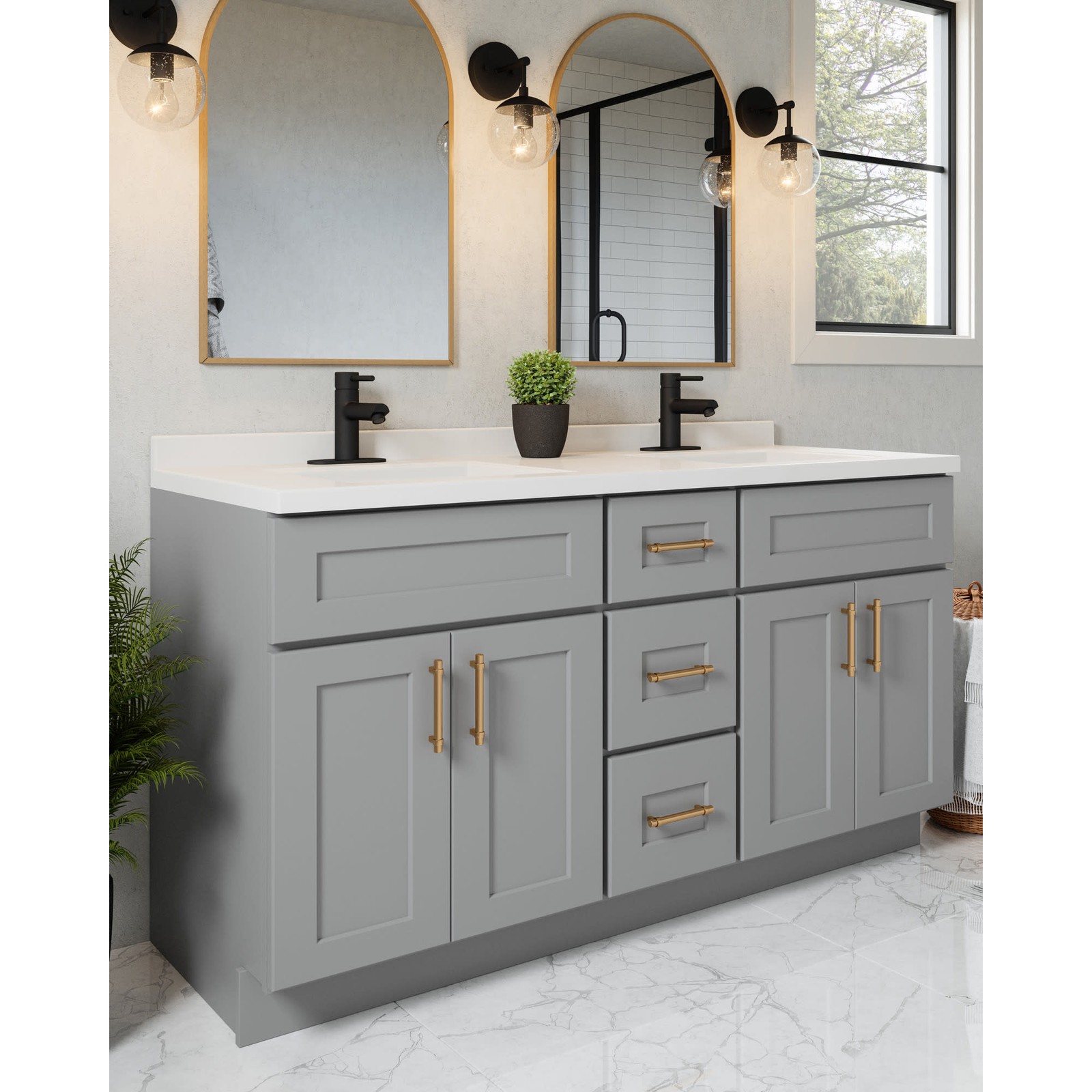 Design House 214999 Brookings 60″ Double – Grey