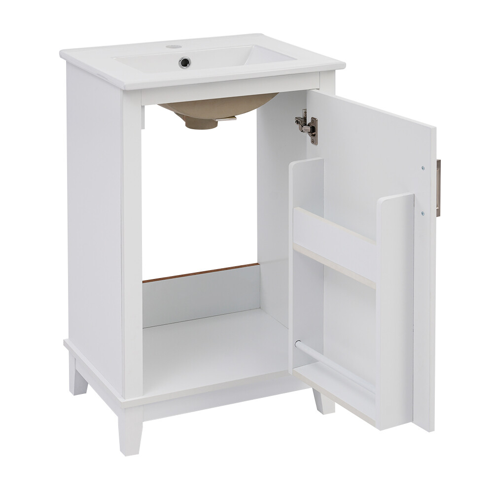 20 Inch Bathroom Vanity Modern Small Bathroom Vanity Cabinet With Ceramic Basin