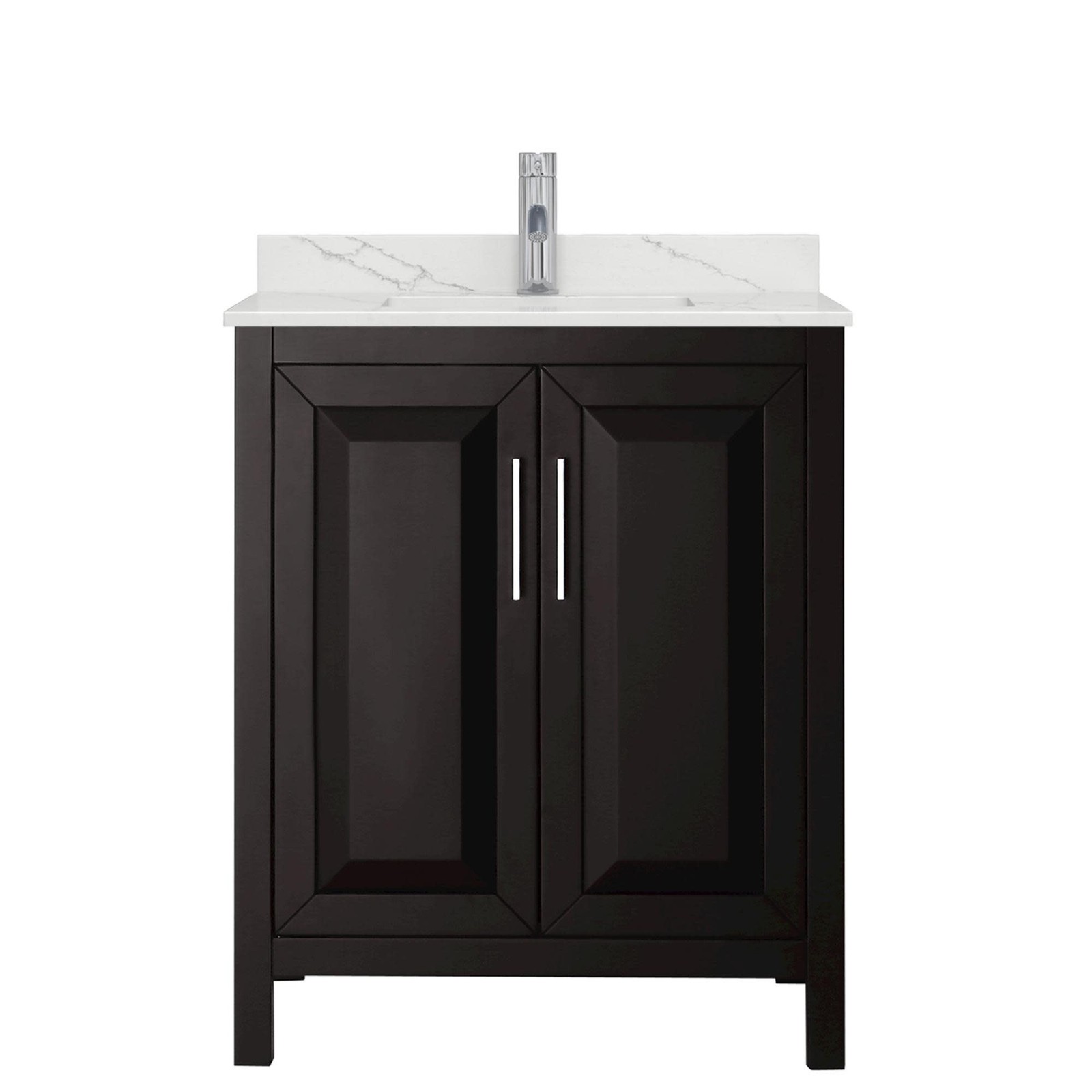 Wyndham Collection WCV252530S-QTZ-UNSMXX Daria 30″ – Dark Blue / Giotto Quartz