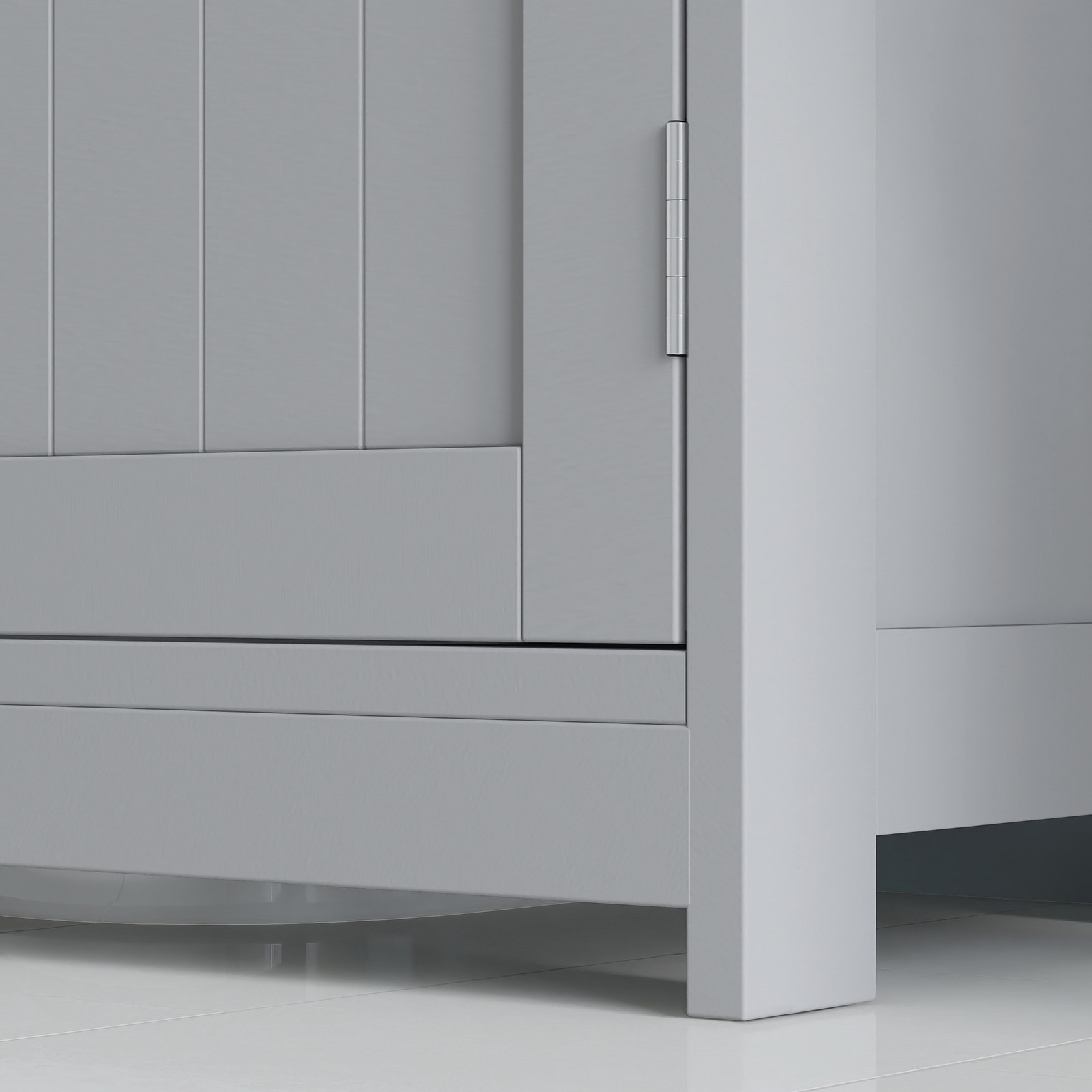 Pedestal Sink Storage Cabinet, Sink Bathroom Cabinet, Gray