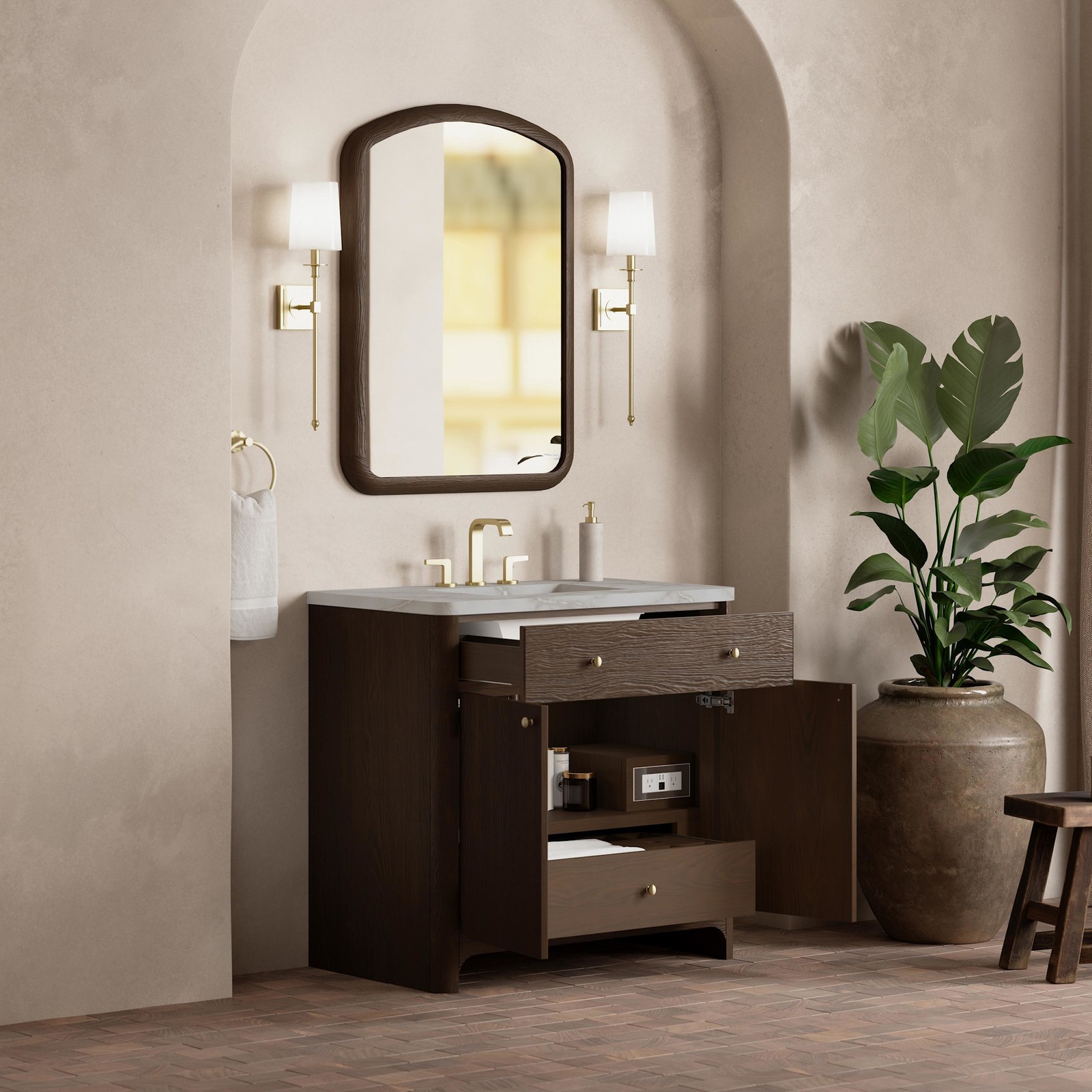 James Martin Vanities D125-V36-WVSL Gracyn 36″ – Sable