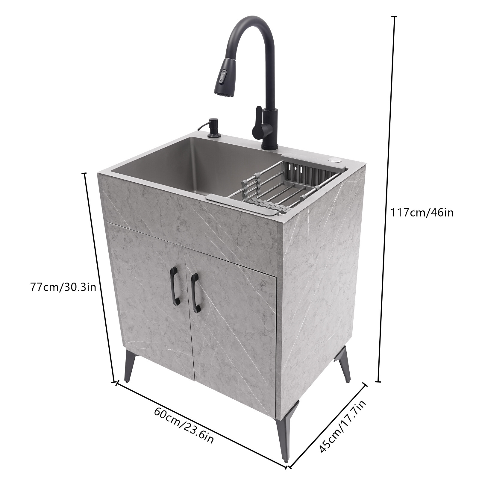 Bathroom Vanity Cabinet With Sink Kitchen Cabinet With 2 Soft Closing Doors