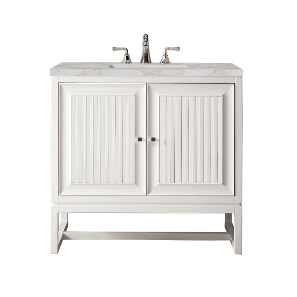 36″ James Martin Athens E645-V36-GW-3VSL Vanity Cabinet Victorian Silver Top