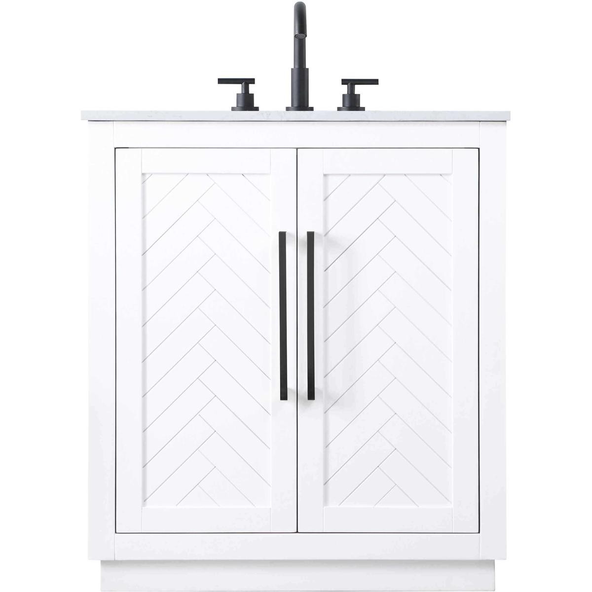 Elegant Lighting VF29030WH Chase 30 X 34 inch White Bathroom Vanity Cabinet