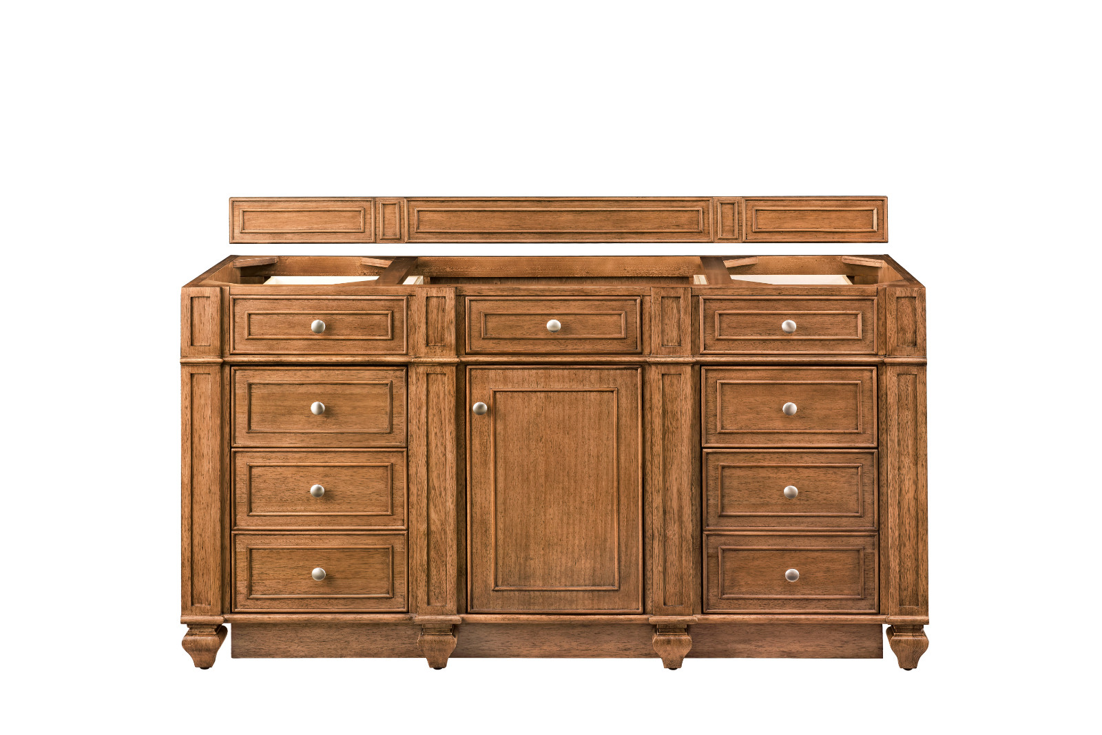 60in James Martin Bristol 157-V60S-SBR Saddle Brown Single Vanity Cabinet