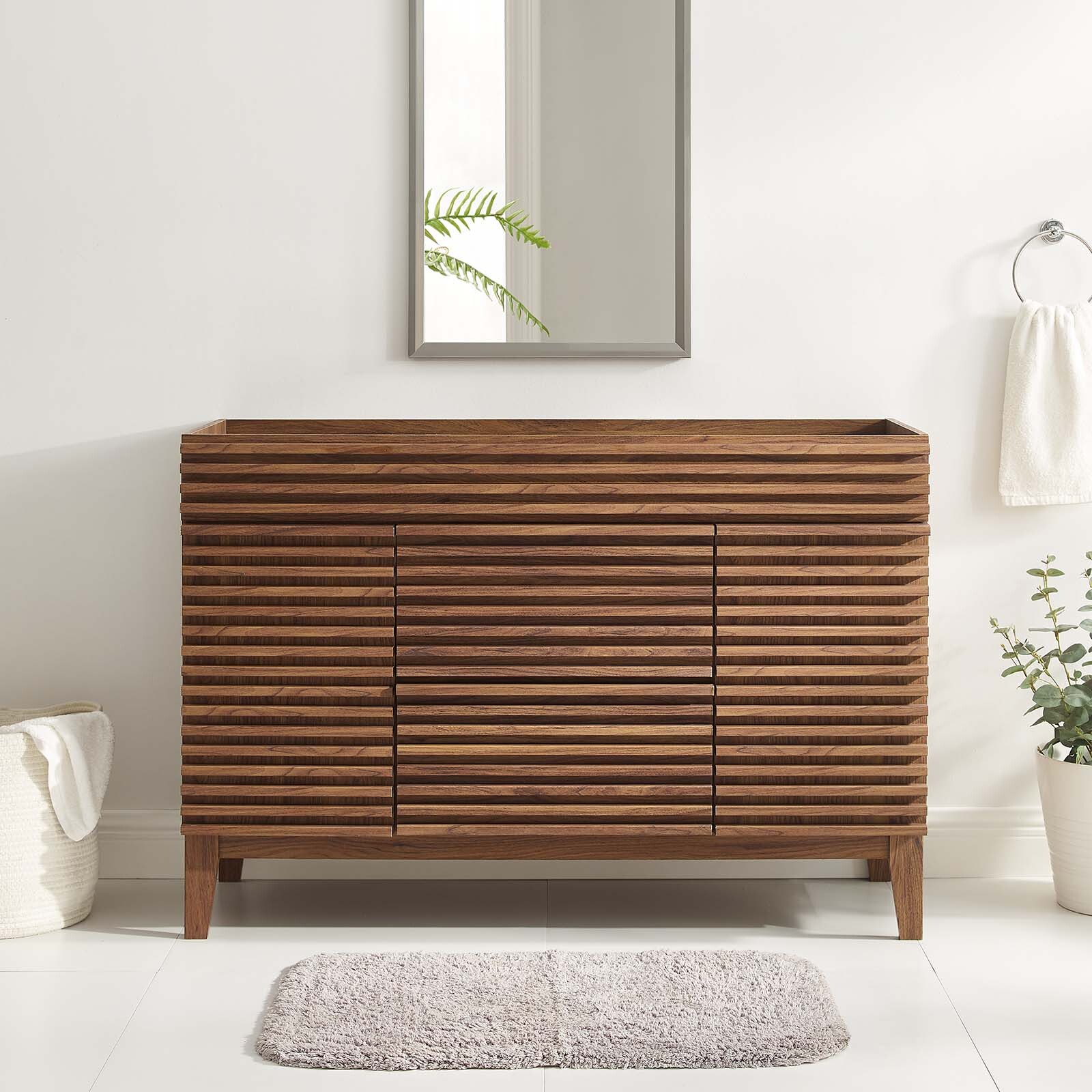 Modway 48″ Single Sink Compatible (not included) Bathroom Vanity Cabinet
