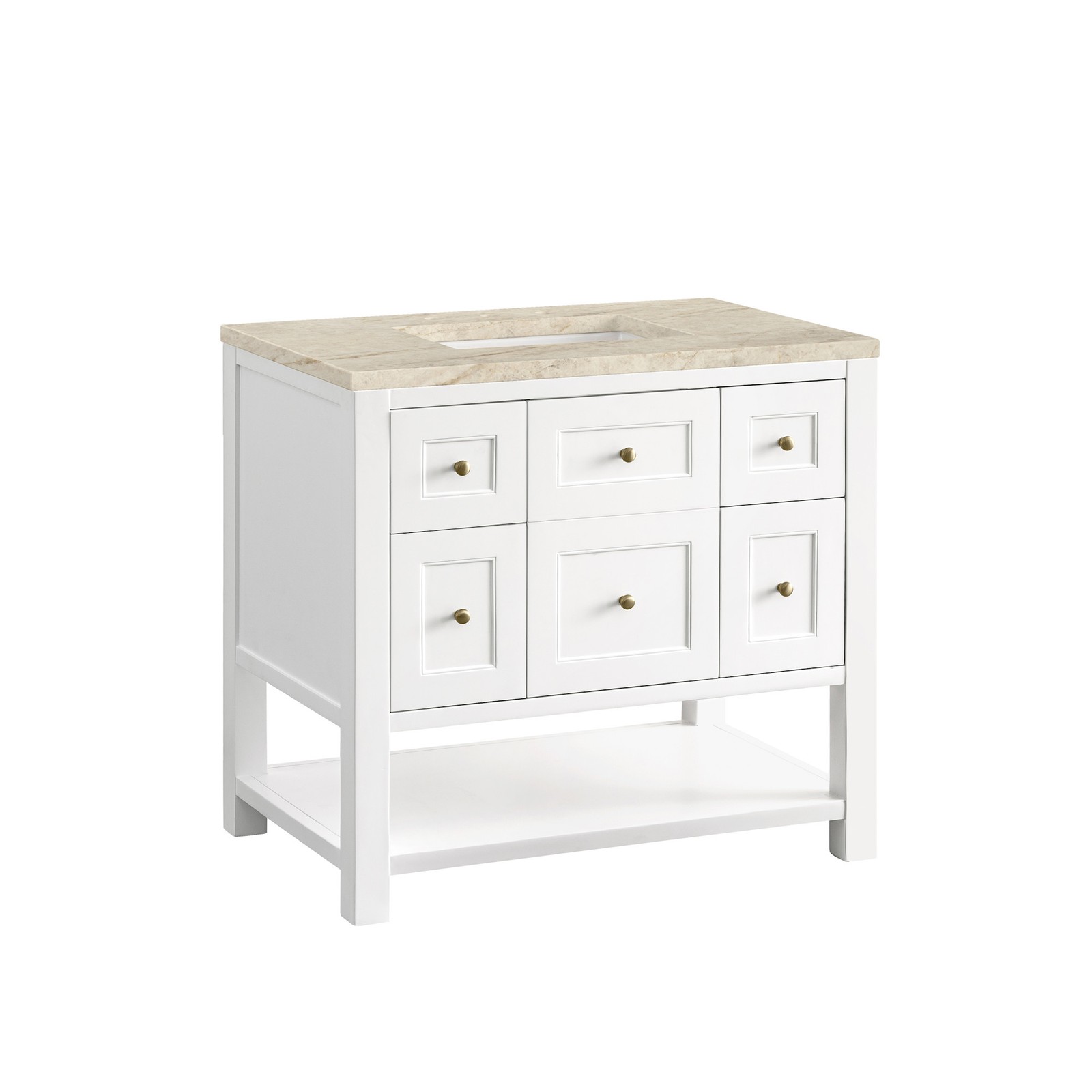 James Martin Vanities 330-V36-3TJR Breckenridge 36″ – Serenity Blue