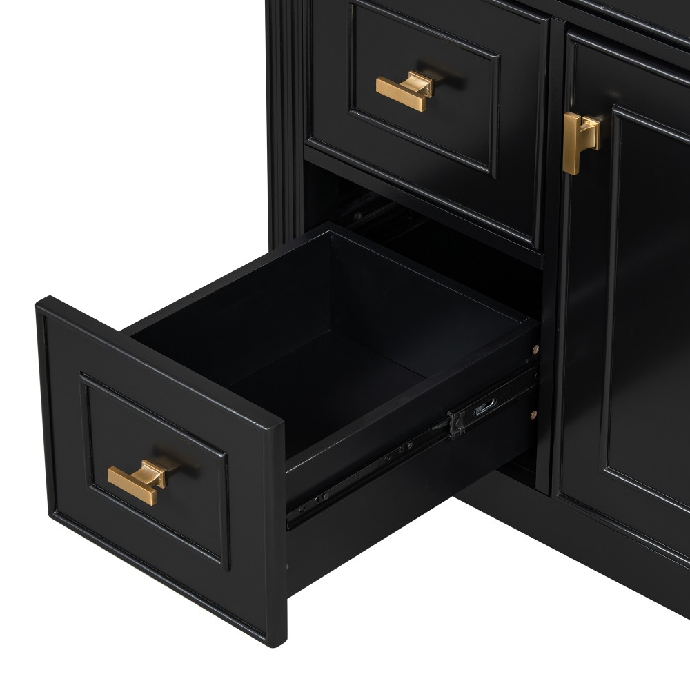 30″ Bathroom Vanity with Sink, Bathroom Vanity Cabinet with One Flip Drawer