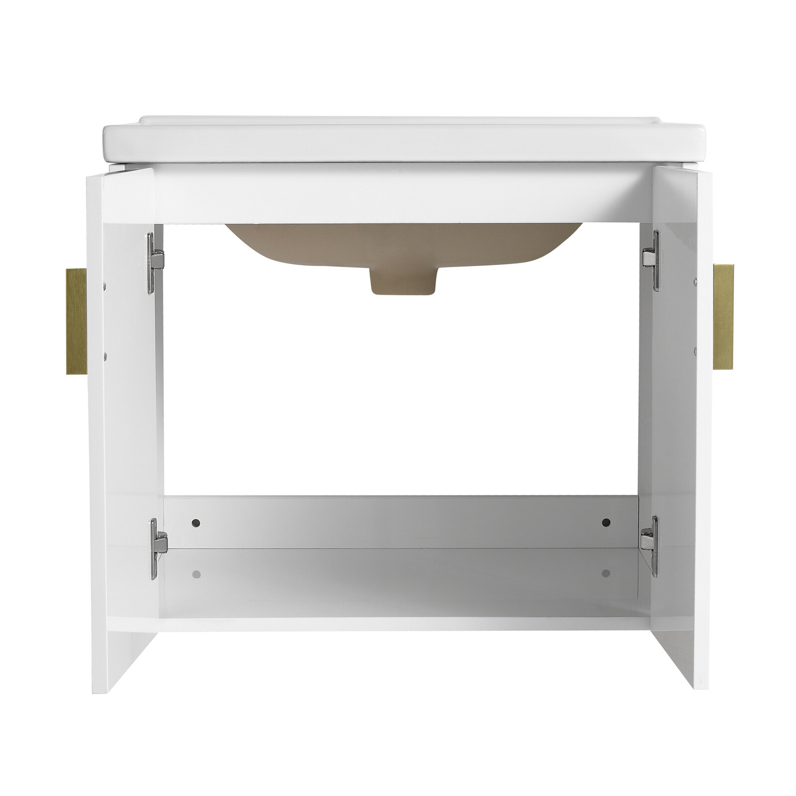 24″28″ Bathroom Vanity Cabinet with Sink and Soft Close Doors for Small Bathroom