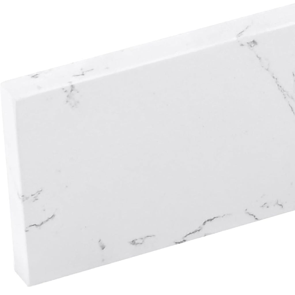36-inch Carrara White Engineered Stone Bathroom Vanity Backsplash