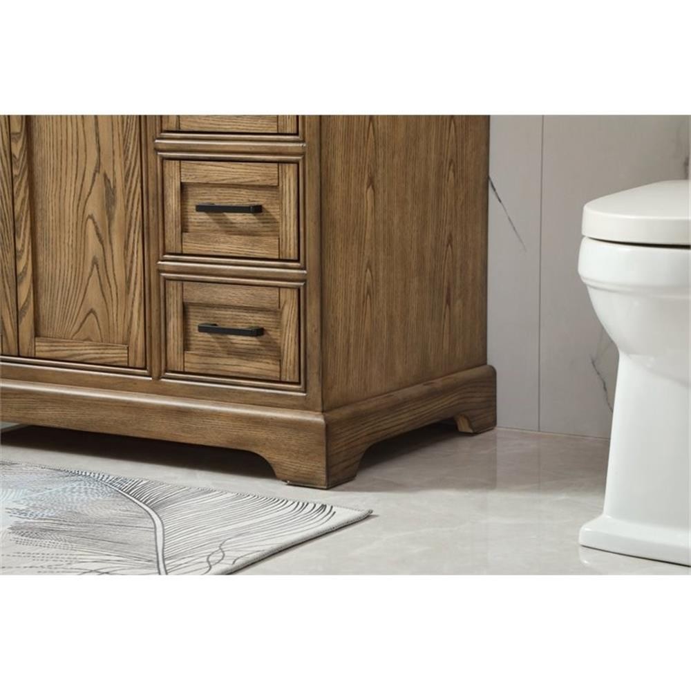 Elegant Decor Americana 36″ Aluminum Alloy Single Bathroom Vanity in Driftwood