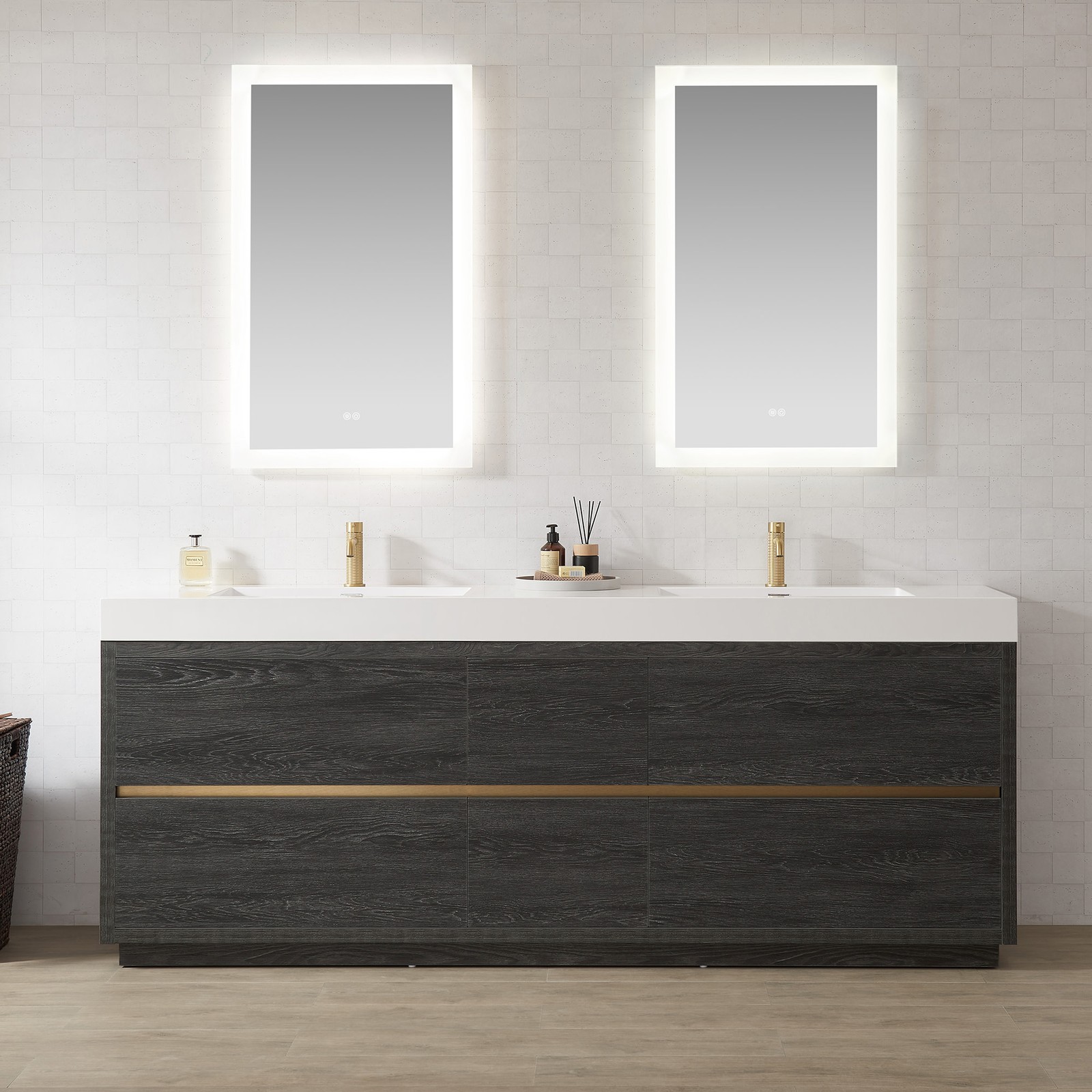 Miseno MV-HUES84-WHT-NM Huesca 84″ – North American Oak