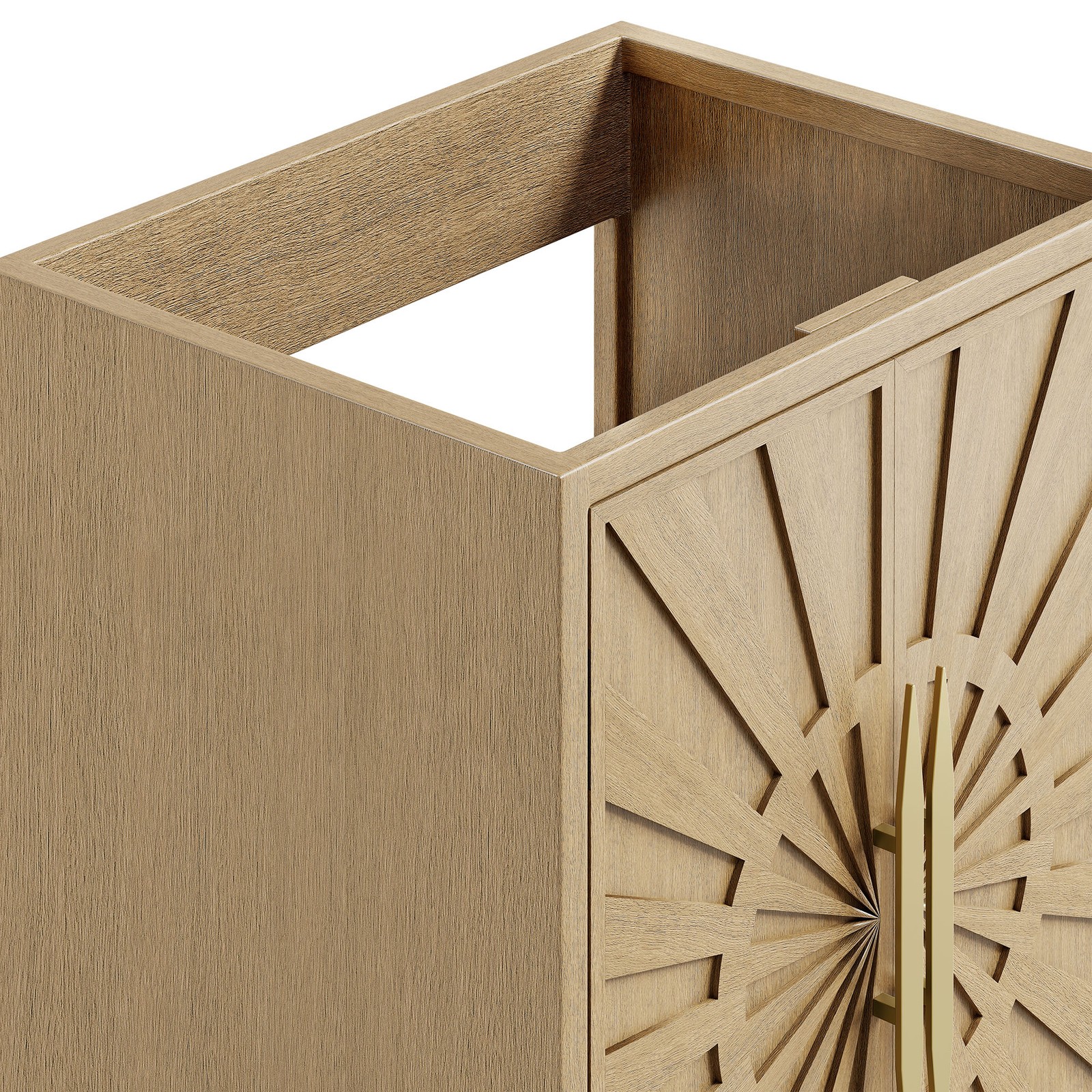 Modway Awaken 24″ Bathroom Vanity Cabinet in Oak – Sink Basin Not Included