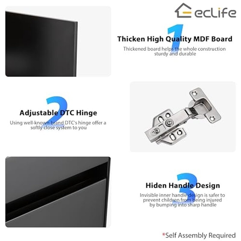Corner Bathroom Vanity Sink Combo Space Saving Floating Cabinet Durable Faucet