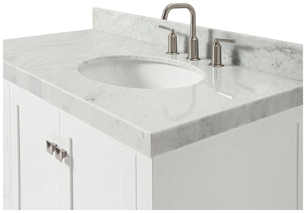 Ariel A042SRCW5OVO Cambridge 43″ – Midnight Blue / Italian Carrara Marble Top /