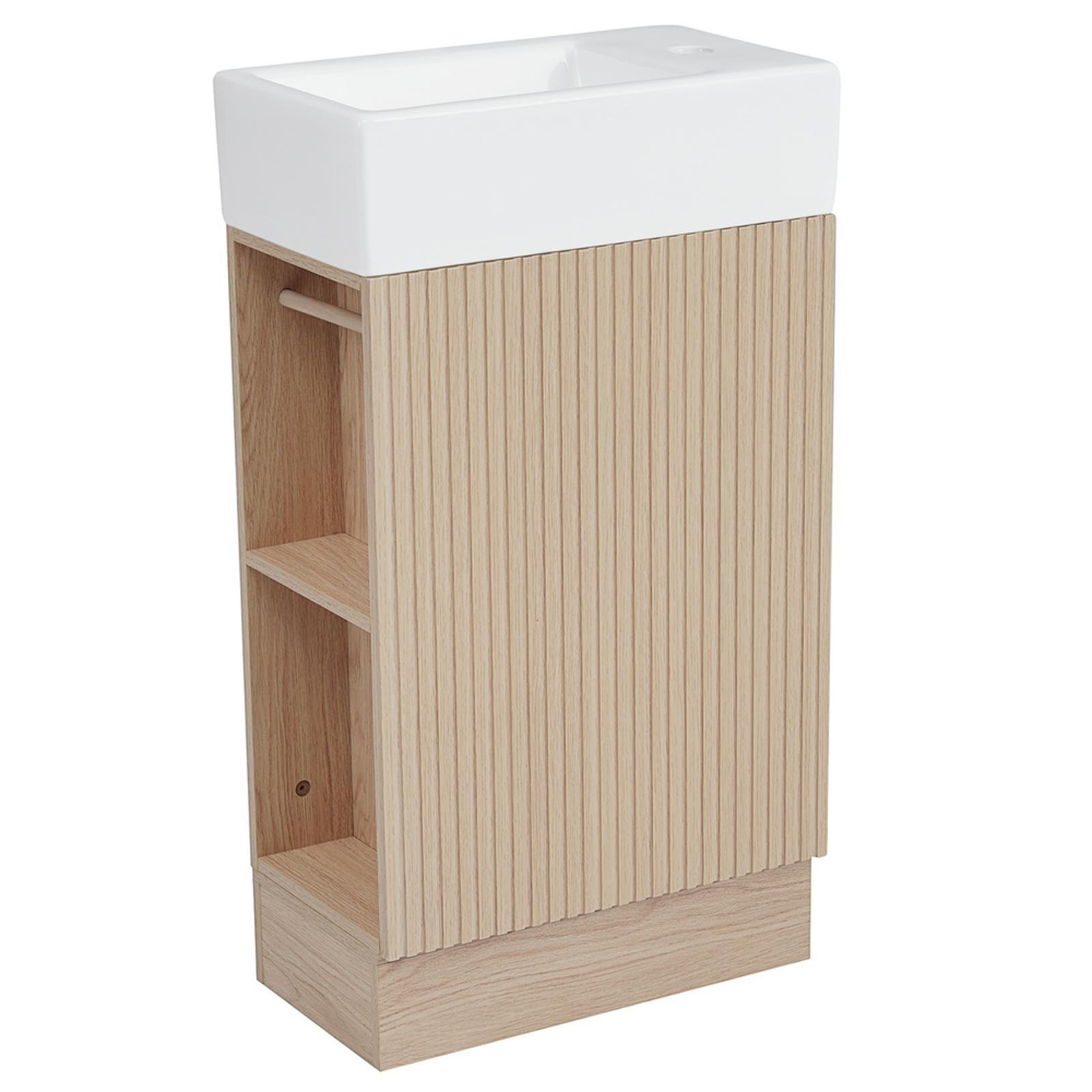 Bathroom Vanity Sink Cabinet MDF Storage Shelf Modern Small Sink Furniture for