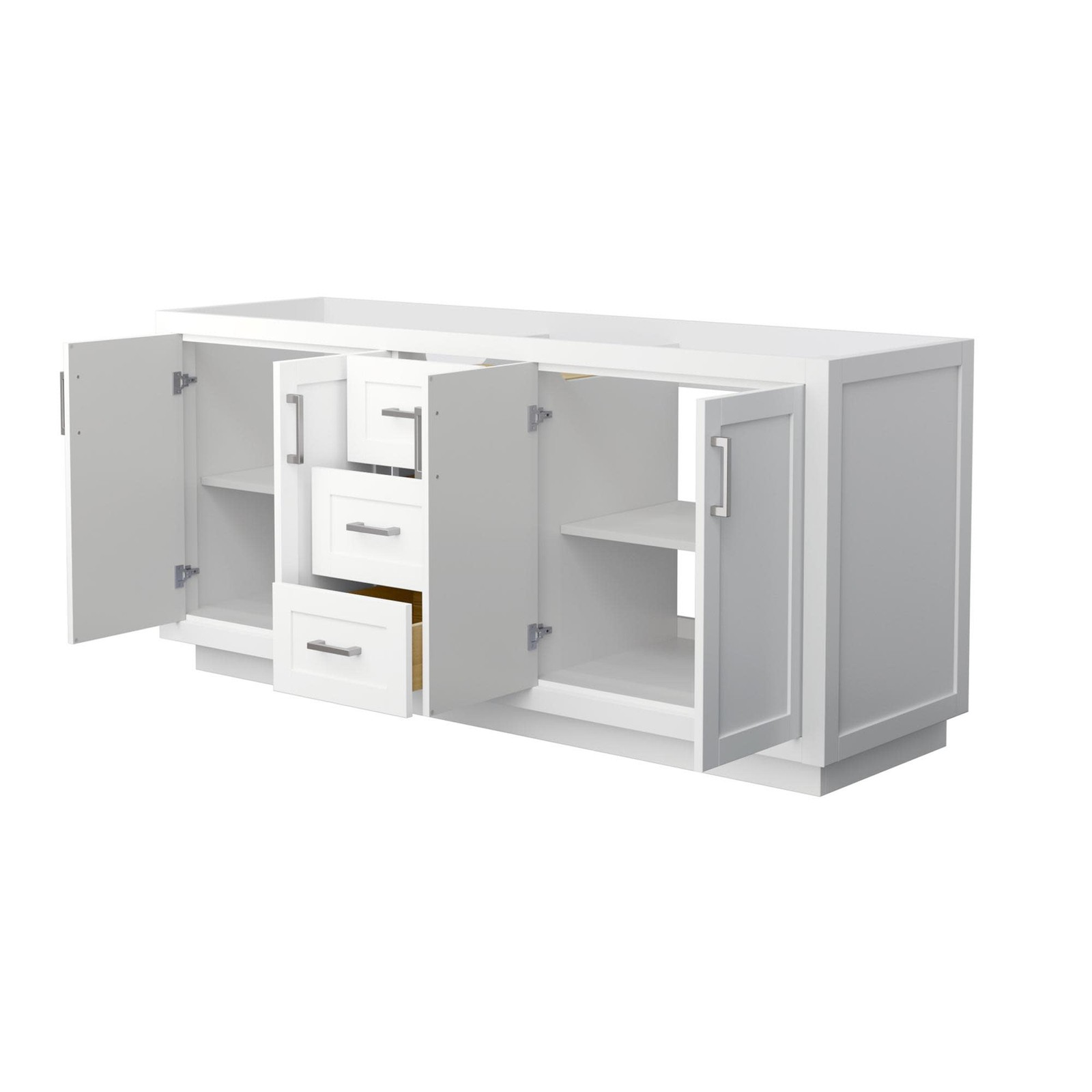Wyndham Collection WCF2929-72D-CX-MXX Miranda 71″ Double – White / Brushed Gold