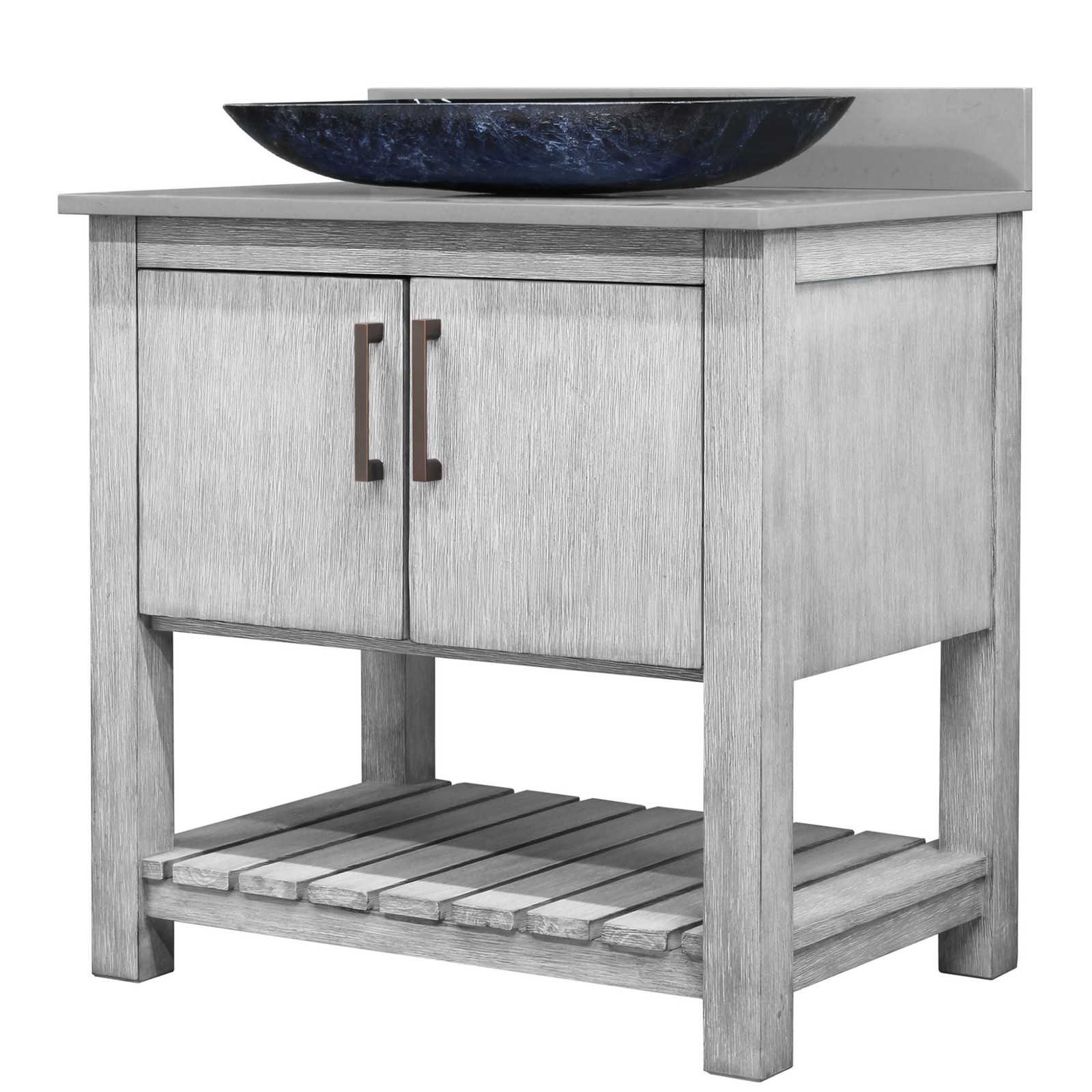Miseno MV-30SG-NOBV-280-19034-MIR 30″ – Stonewash Grey / Storm Grey Top / Matte