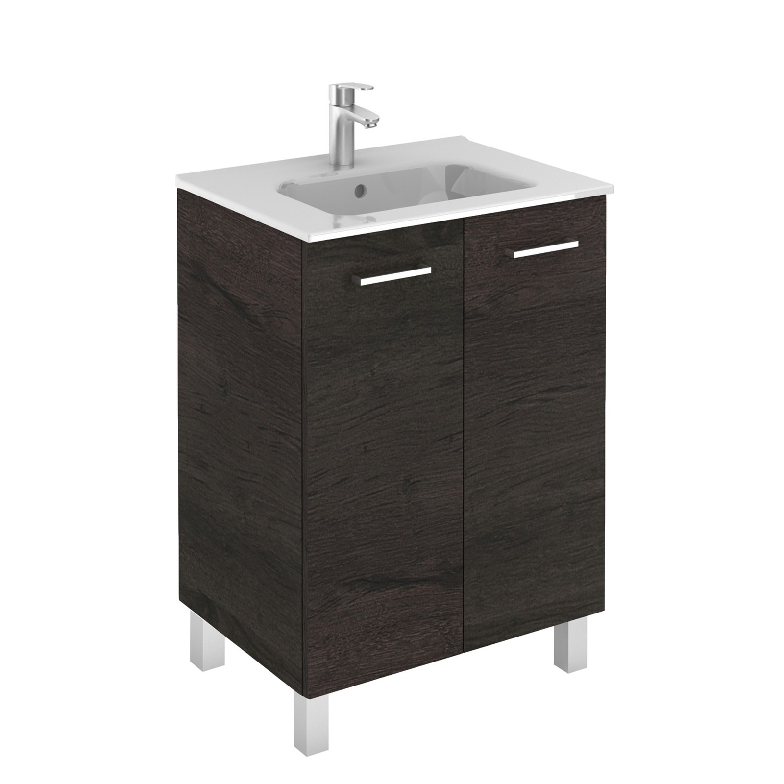WS Bath Collections Logic 60 Wenge Logic Complete Vanity Unit