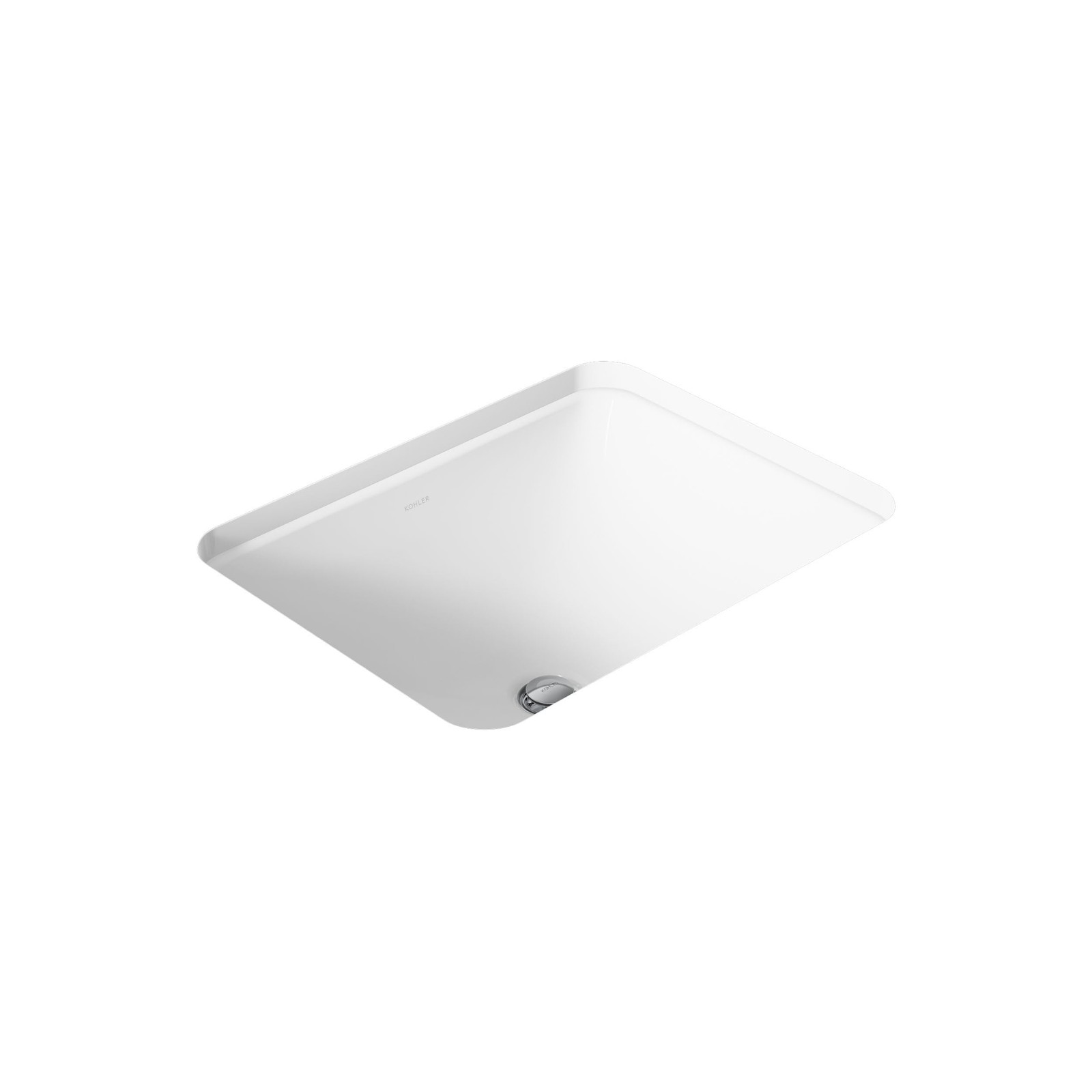 KOHLER 200000 Caxton Rectangle Undermount Bathroom Sink, Bathroom Vanity Sink…
