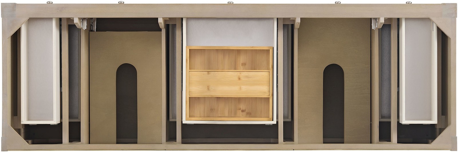James Martin Vanities 330-V72-FEJP Breckenridge 72″ – White