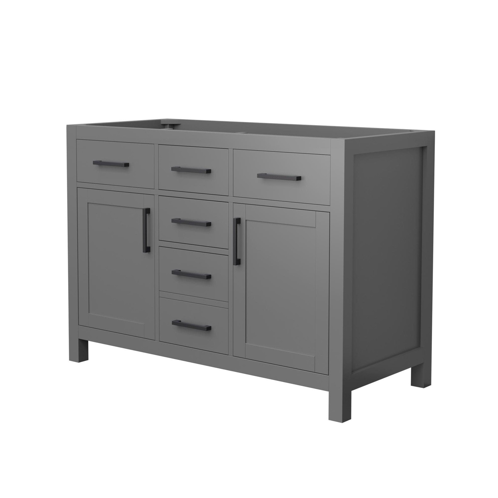 Wyndham Collection WCG242448D-CX-MXX Beckett 48″ Double – Dark Gray / Matte
