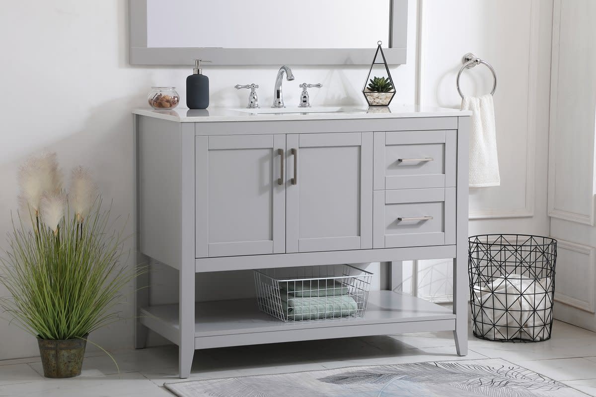 Elegant Lighting VF16042 Aubrey 42″ – Grey