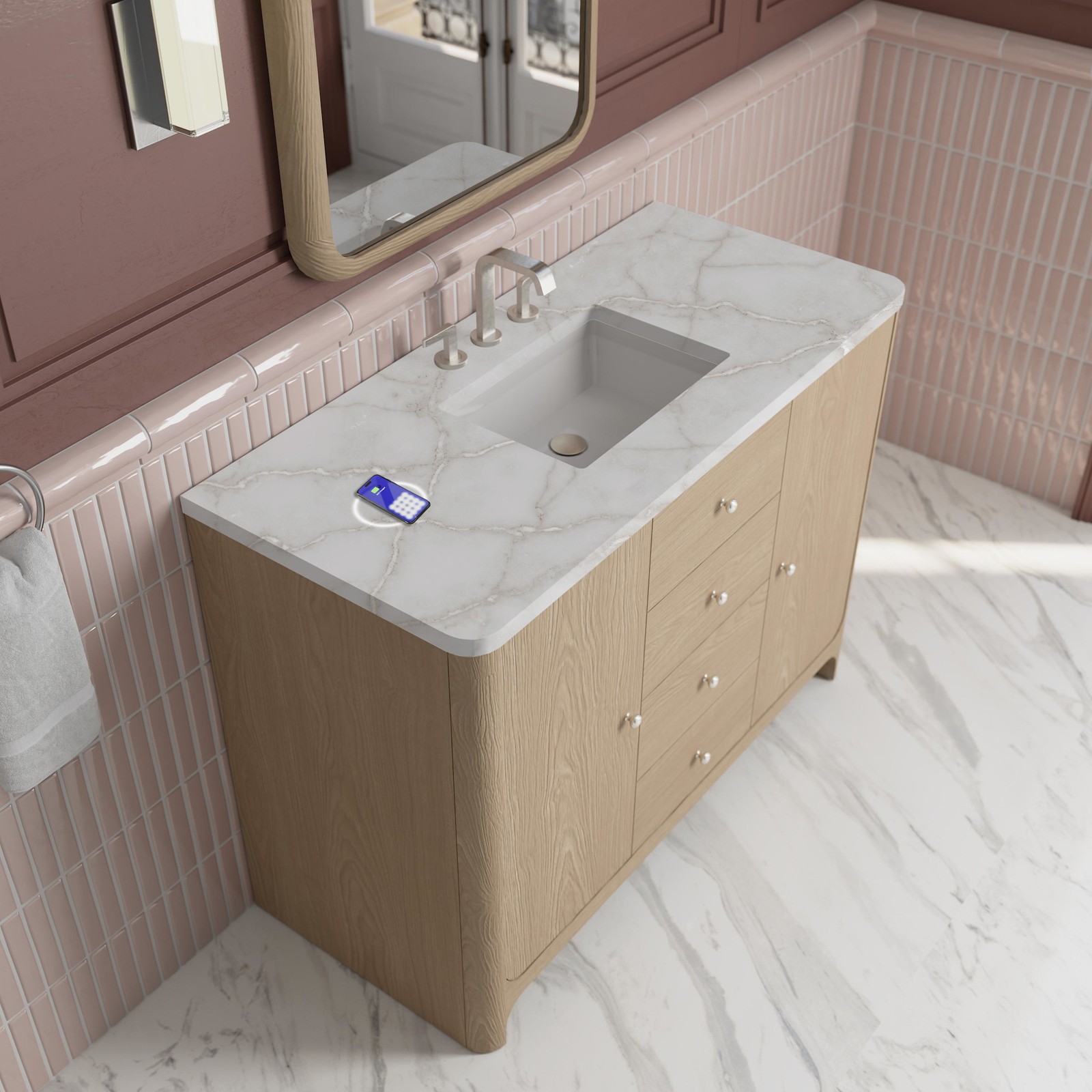 James Martin Vanities D125-V48-FVSL Gracyn 48″ – Sable