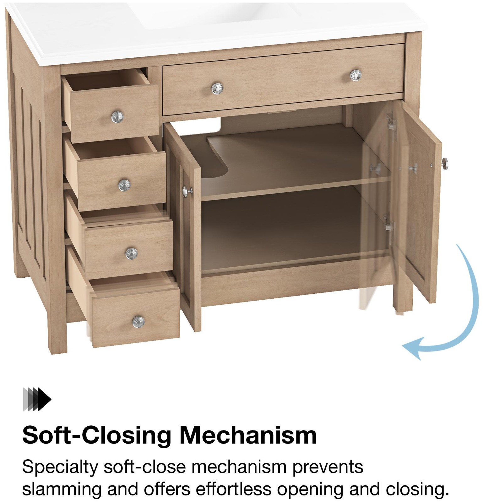 Ove Decors Newcastle 42 Newcastle 42″ – Sahara Birch