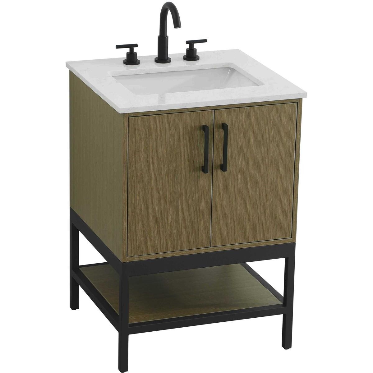 Elegant Lighting VF60724MCB Lennox Vanity Chestnut Brown