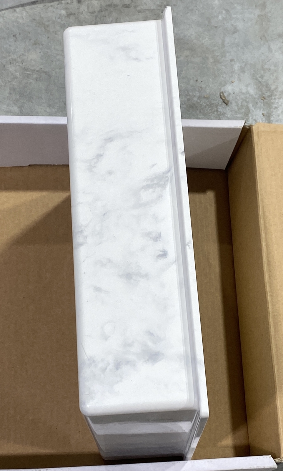 Samuel Mueller – 15″ x 15″ Monterey Solid Surface CMMA Storage Pod – Carrara