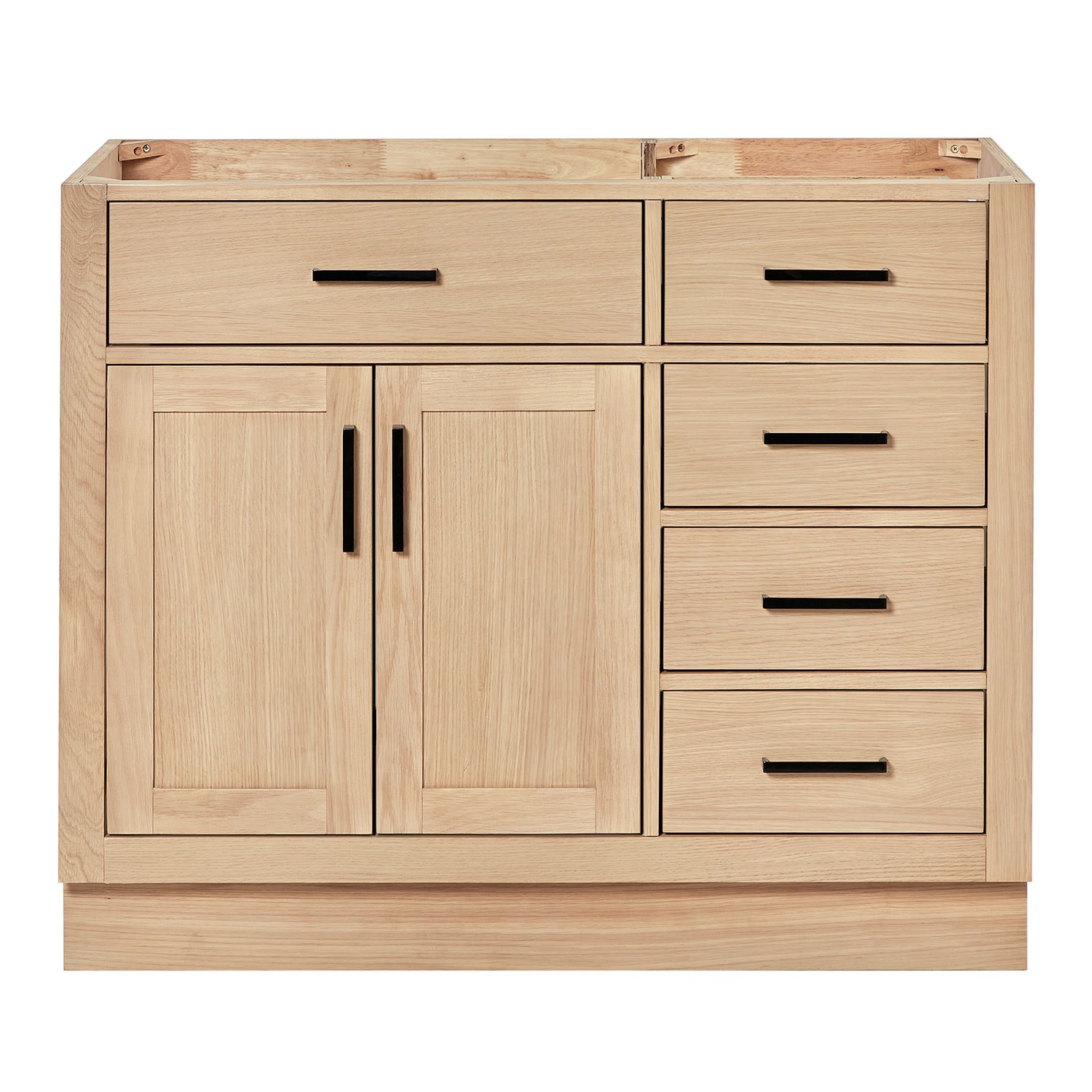 Ariel T042S-L-BC Hepburn 42″ Single – Oak / Matte Black Hardware