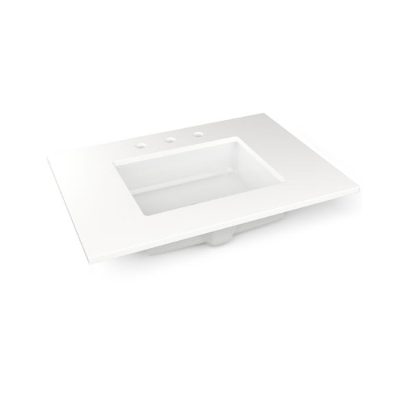 Robern TF31UCO93-8 31″ Stone Vanity Top with Three Holes Center Integrated Sink