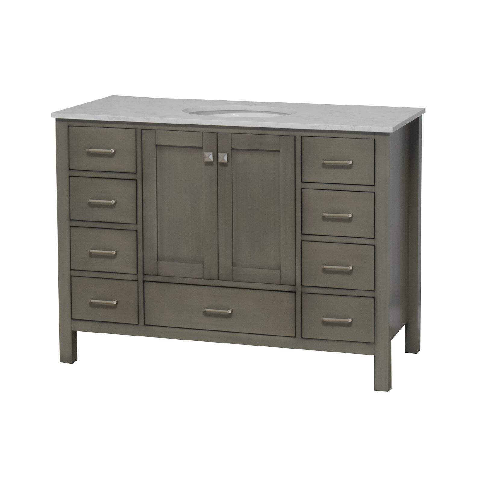 Horizon 48-inch Vanity with Engineered Carrara Top