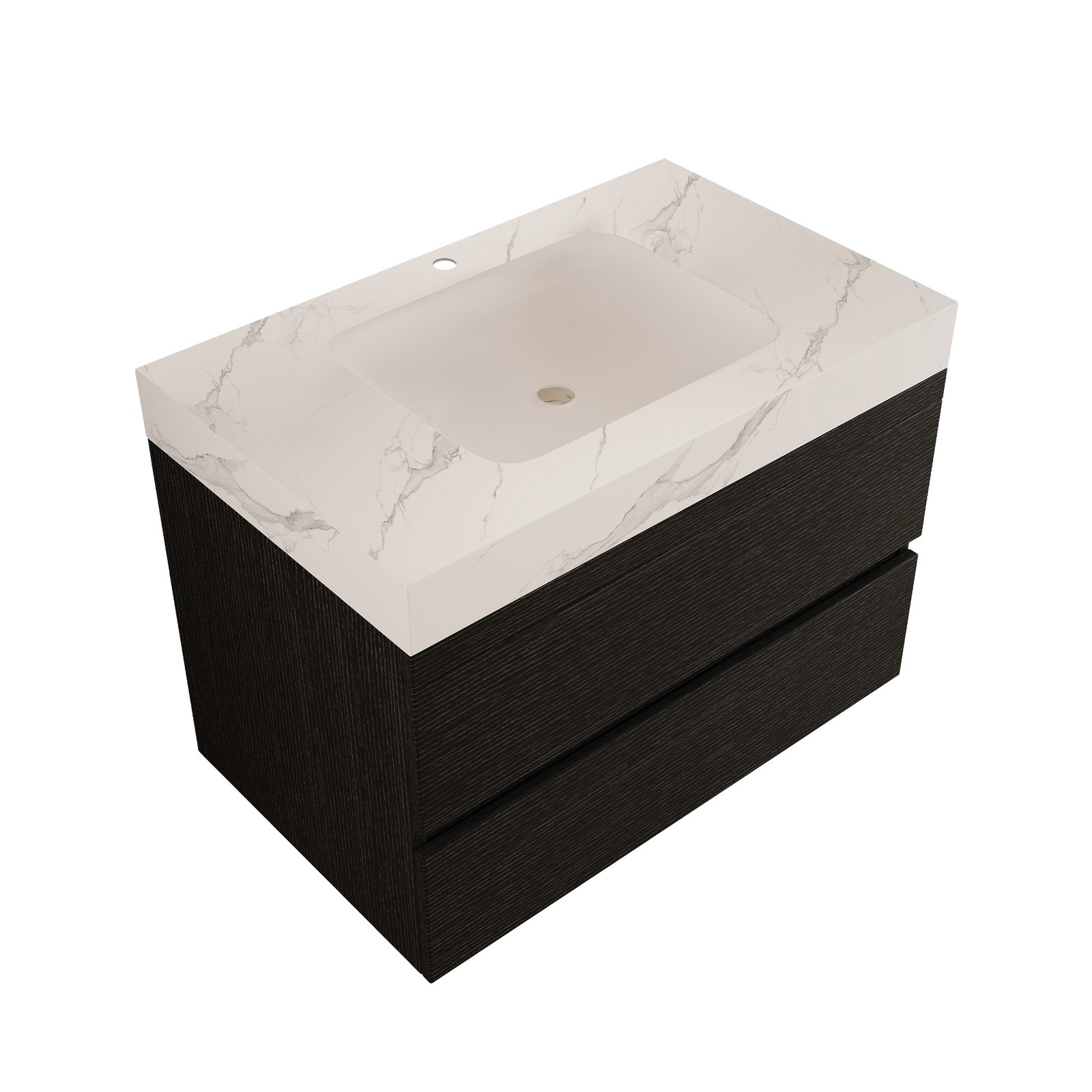 29.9″ Floating Bathroom Vanity with Sink, Wall-Mounted for Small Bathrooms