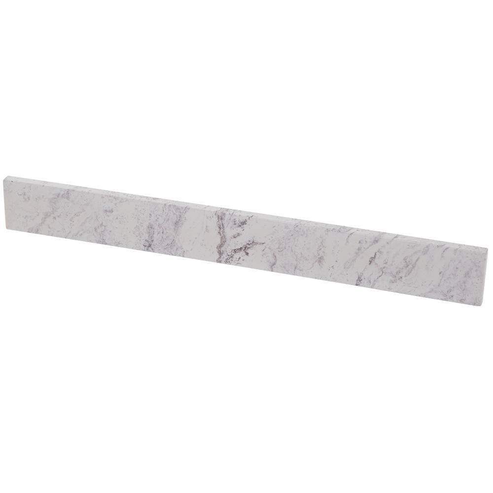 Home Decorators Collection 31 in. W Cultured Marble Vanity Backsplash in Lunar