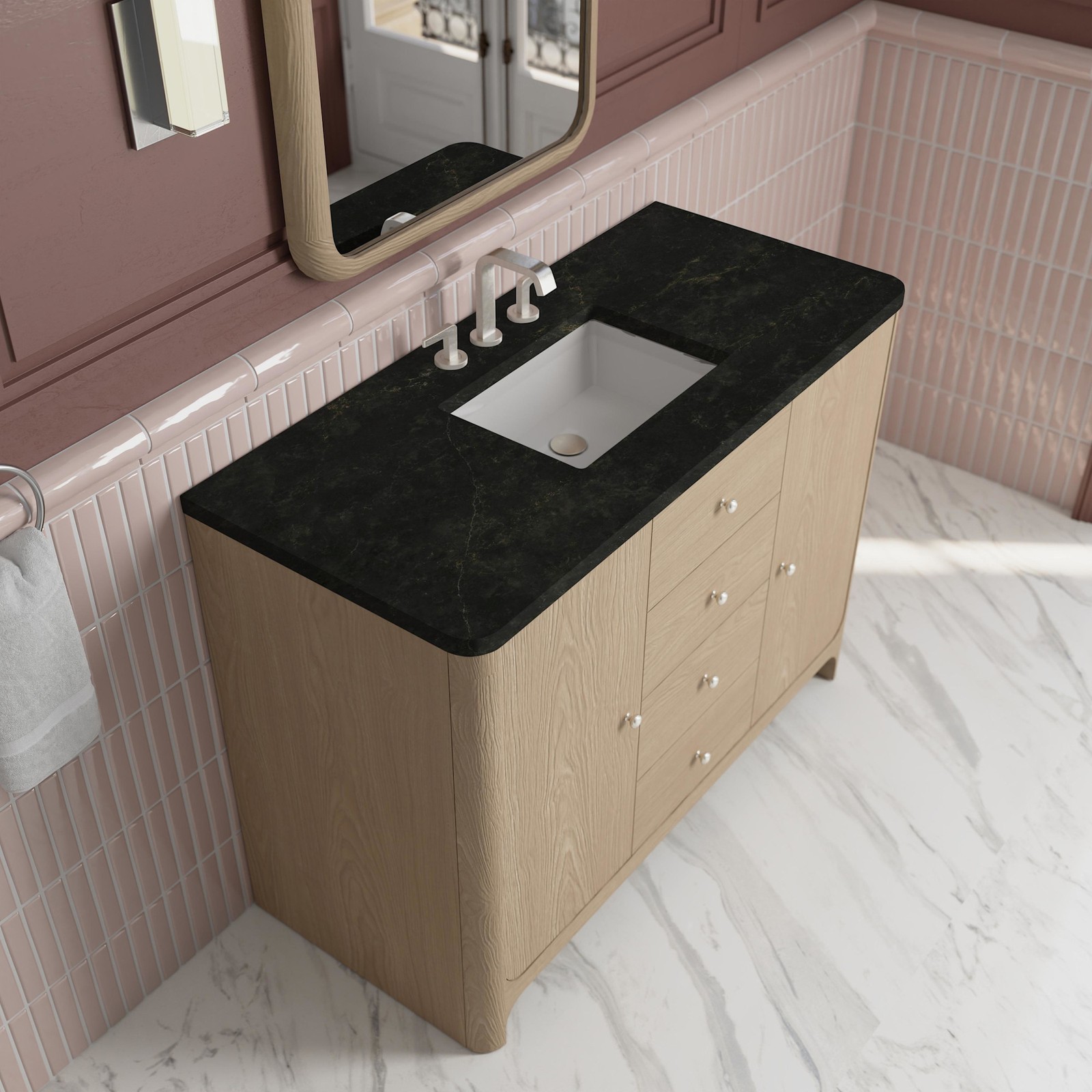 James Martin Vanities D125-V48-WPHT Gracyn 48″ – Coastal DriftWood