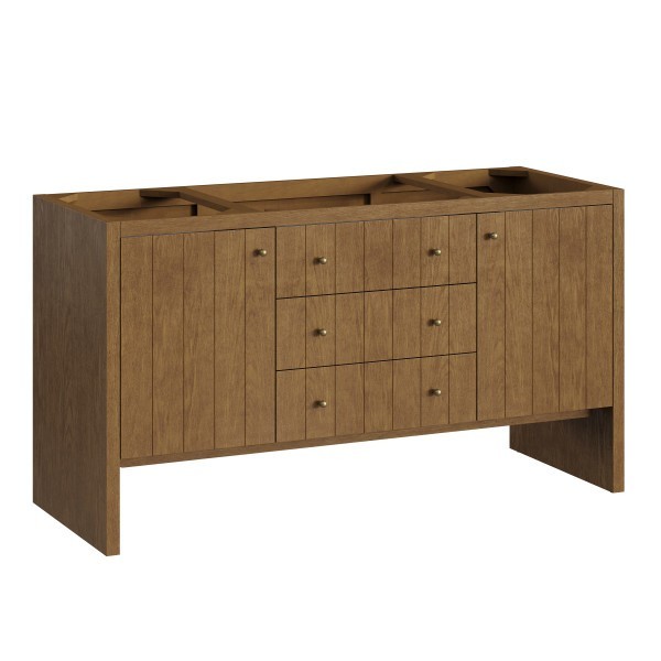 60″ James Martin Hudson 435-V60S-HNO Single Vanity Cabinet Honey Oak