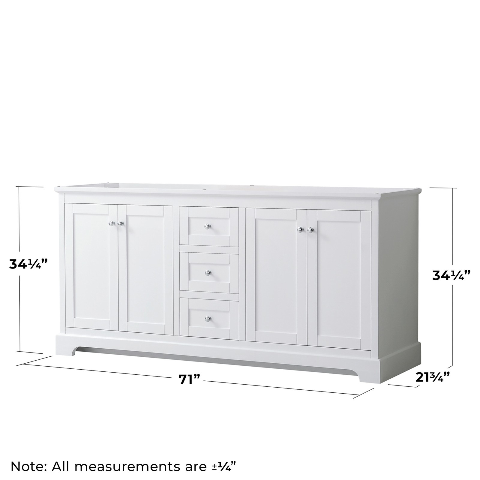 Wyndham Collection WCV232372DCXSXXMXX Avery 72″ Double – Dark Gray / Matte Black