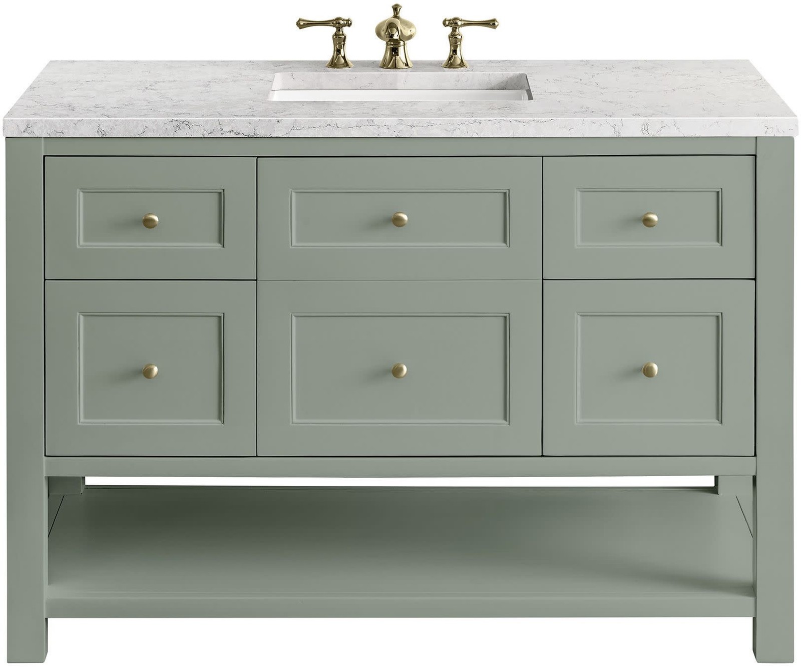 James Martin Vanities 330-V48-FEJP Breckenridge 48″ – Smokey Celadon