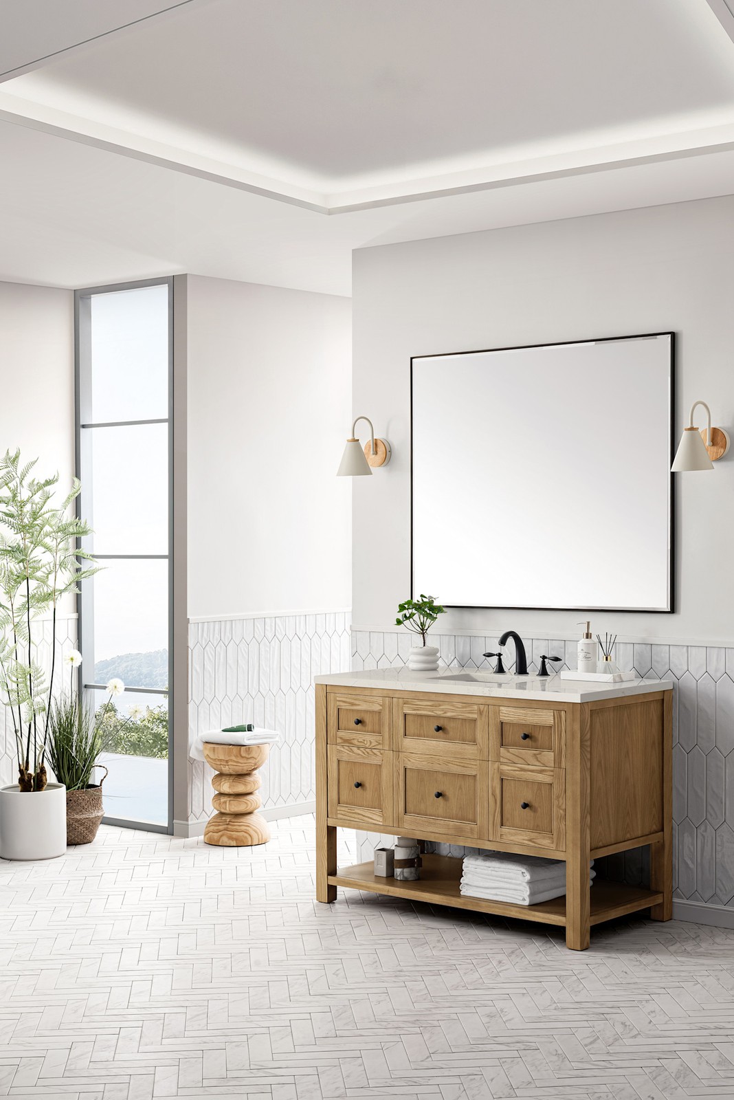 James Martin Vanities 330-V48-3SFR Breckenridge 48″ – Serenity Blue