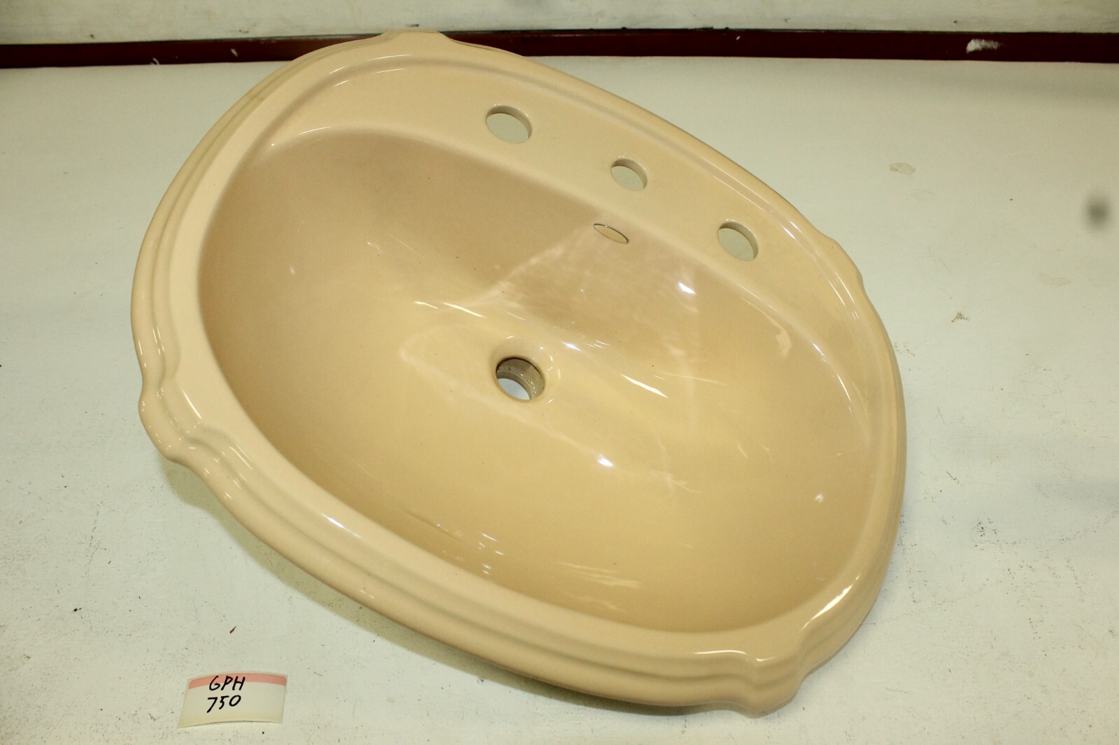 Kohler K-2189-8-98 Portrait Self-Rimming Bathroom Sink, Chamois