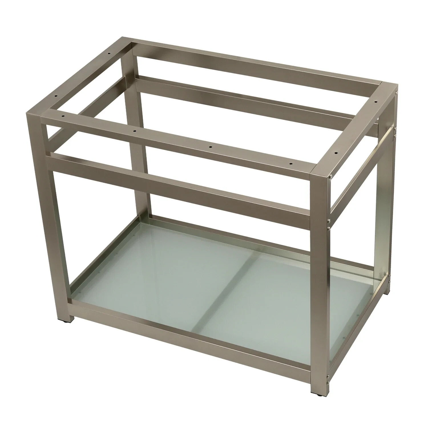 Kingston Brass VSP3722B8 Fauceture 37″ x 22″ Steel Console sink brushed nickel