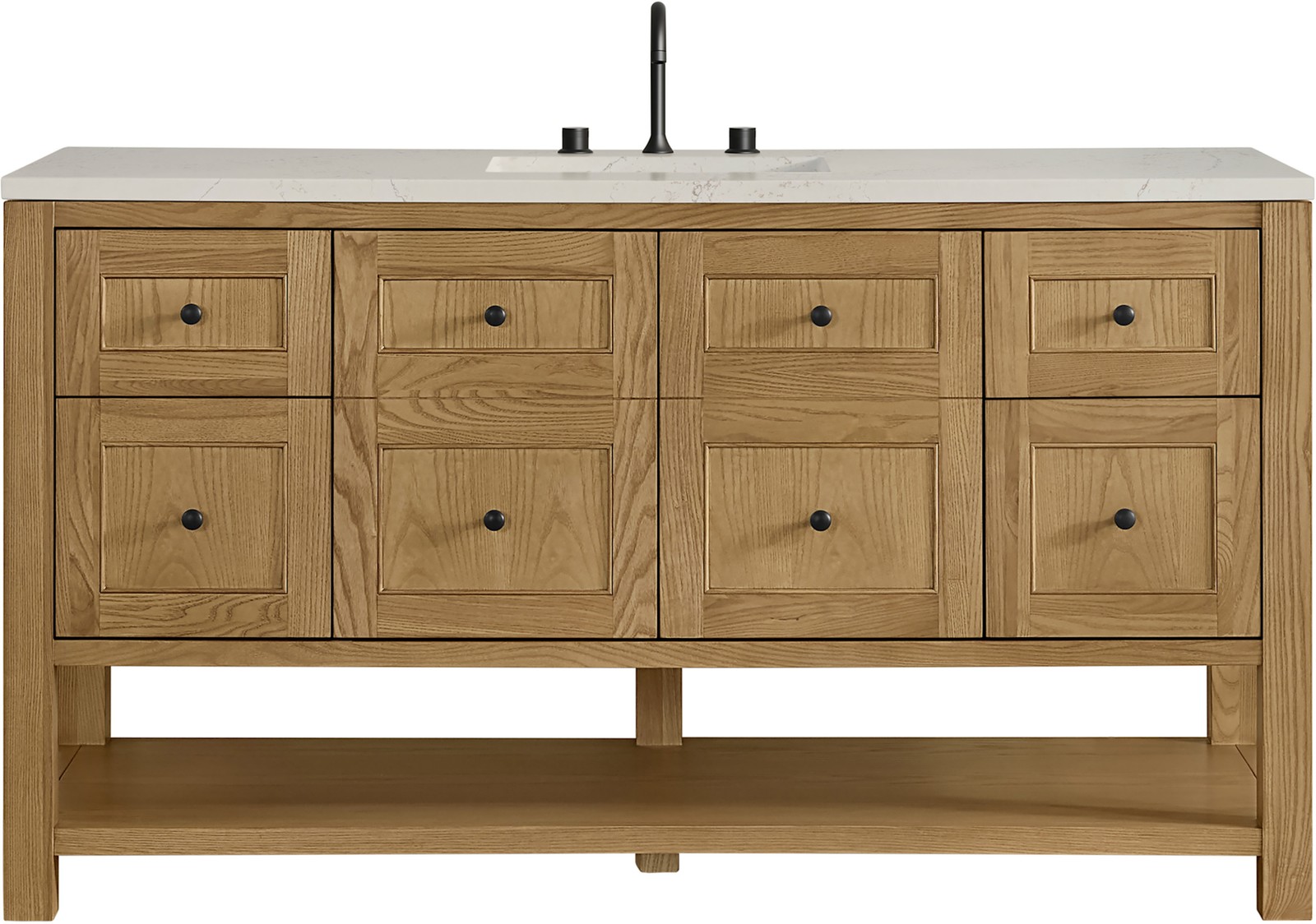 James Martin Vanities 330-V60S-3SFR Breckenridge 60″ – Light Natural Oak