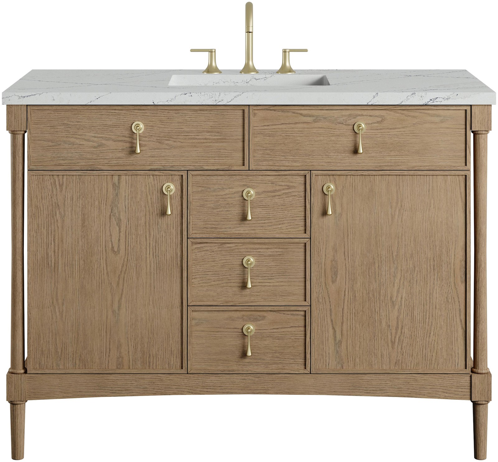 James Martin Vanities D680-V48-3ENC Kinnsden 48″ – Sable Oak