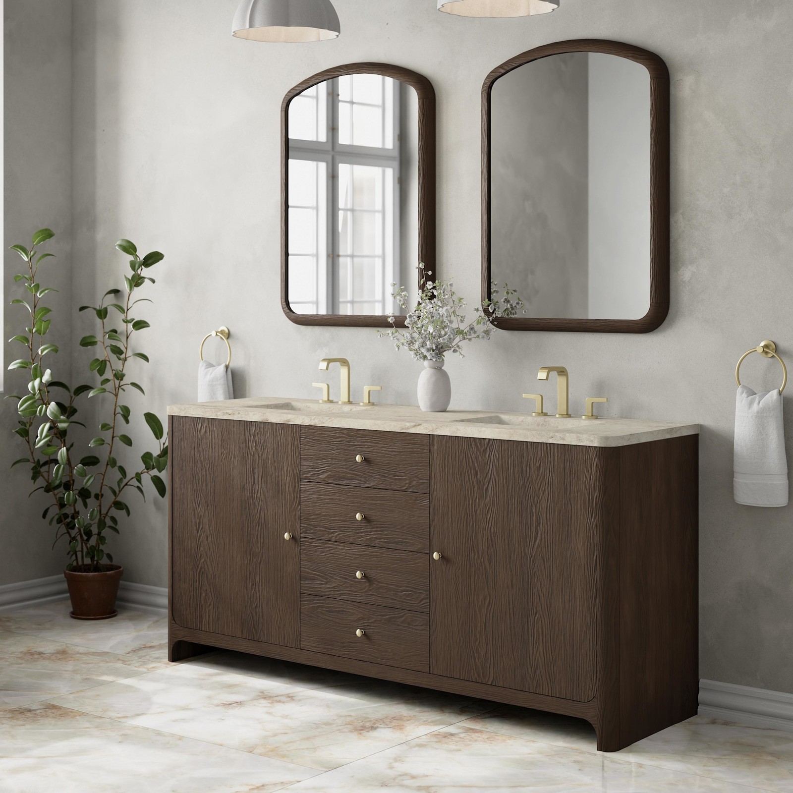James Martin Vanities D125-V72-FTJR Gracyn 72″ – Coastal DriftWood