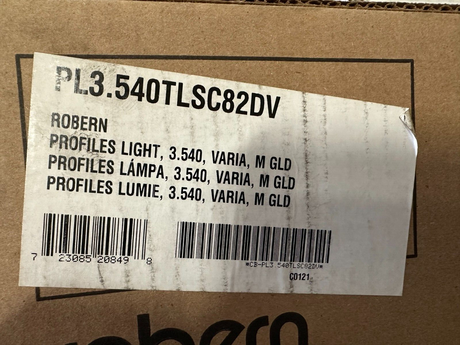 Robern PL3.540TLSC82DV – Profiles – Modular Light 3.5 x 40″ – Matte Gold