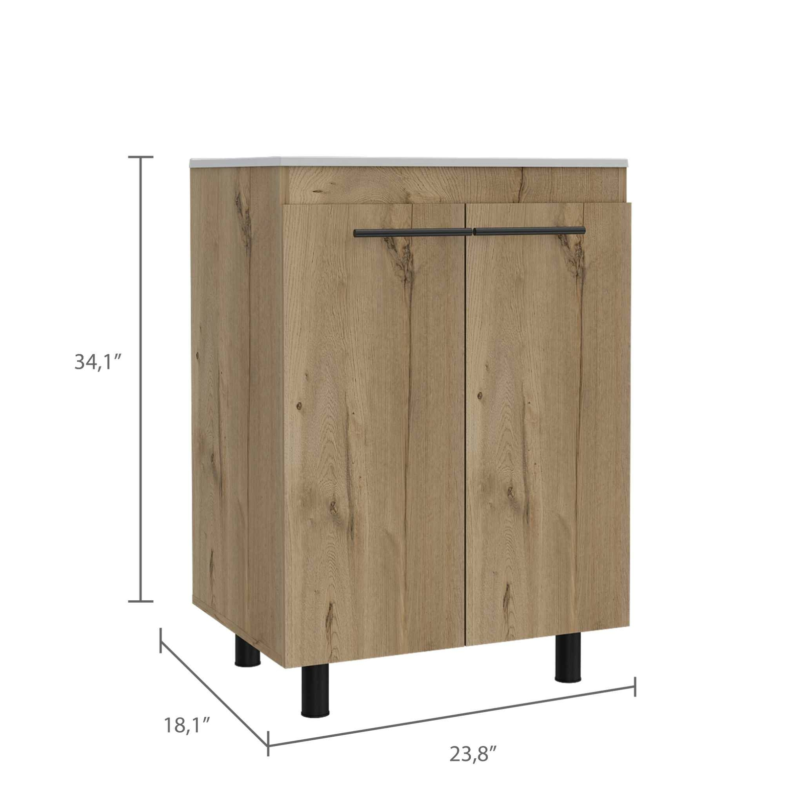 Selma 24″ Freestanding Vanity Cabinet With Division